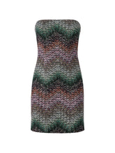 Load image into Gallery viewer, Zigzag Sleeveless Short Dress - Black

