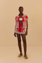 Load image into Gallery viewer, Red Palm Trees Shirt - Red
