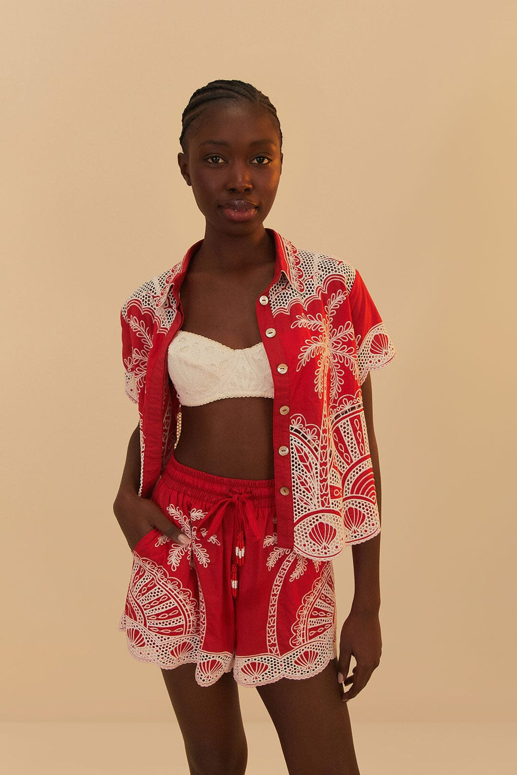 Red Palm Trees Shirt - Red