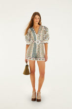 Load image into Gallery viewer, Fruit Beauty Off-white Mini Cutout Romper - Fruit Beauty Off-white
