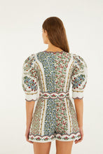 Load image into Gallery viewer, Fruit Beauty Off-white Mini Cutout Romper - Fruit Beauty Off-white
