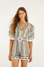 Load image into Gallery viewer, Fruit Beauty Off-white Mini Cutout Romper - Fruit Beauty Off-white
