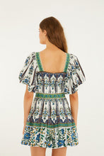 Load image into Gallery viewer, Manoela Off-white Short Sleeves Belt Mini Dress - Manoela Off-white
