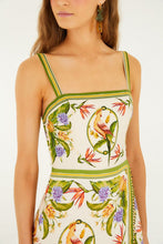 Load image into Gallery viewer, Tropical Scarf Sleeveless Mini Dress - Sand

