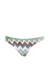 Load image into Gallery viewer, Zigzag-Knit Bikini - Multicolor Black
