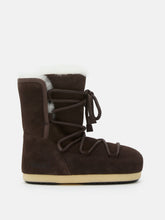 Load image into Gallery viewer, EVX Dark Brown Suede &amp; Shearling Boots
