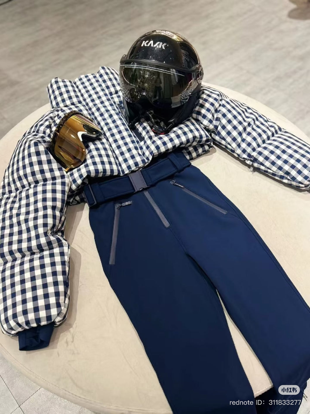 Myoko Ski Suit     - Ex Indigo Gingham