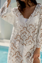 Load image into Gallery viewer, Seashell Eyelet Mini Dress - White
