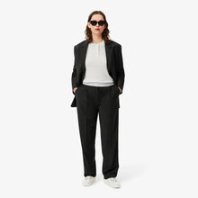 Load image into Gallery viewer, Ribbed Knit Polo Shirt  - White
