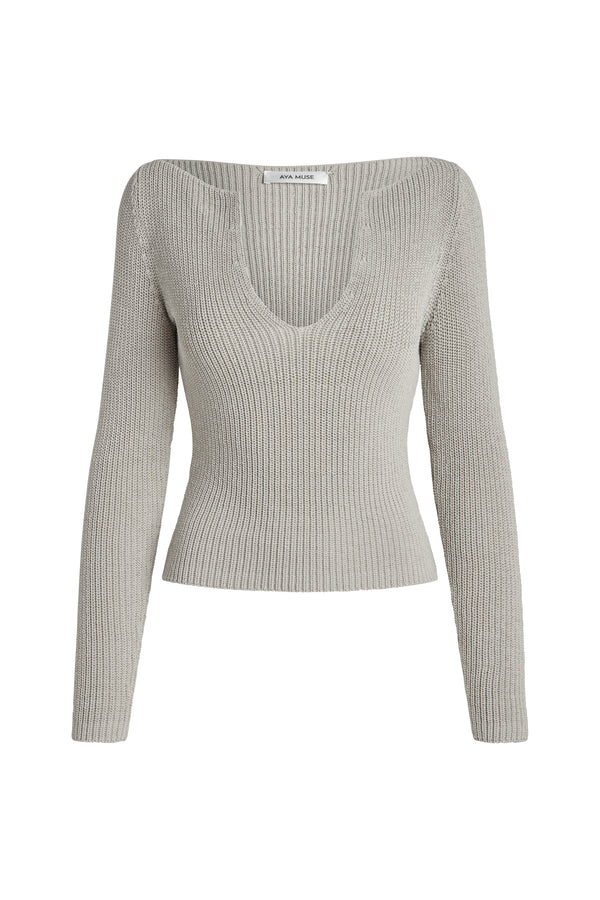 Caeli Top  - Heather Gray