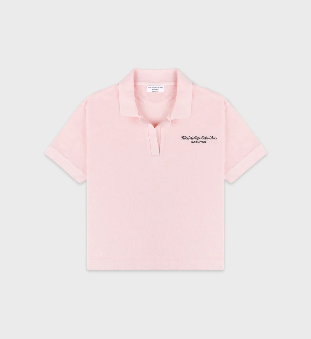 Eden Script Terry Polo  - Pink Dolphin