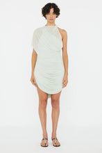 Load image into Gallery viewer, Beach Glass Circular Jersey Mini Dress  - Mint
