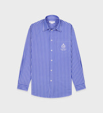 Load image into Gallery viewer, Crown Oversized Shirt  - Blue/White
