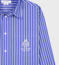Load image into Gallery viewer, Crown Oversized Shirt  - Blue/White
