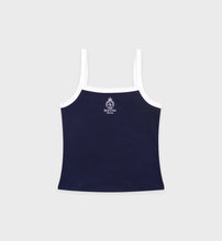 Load image into Gallery viewer, Crown Tennis Pique Tank  - Dark Navy
