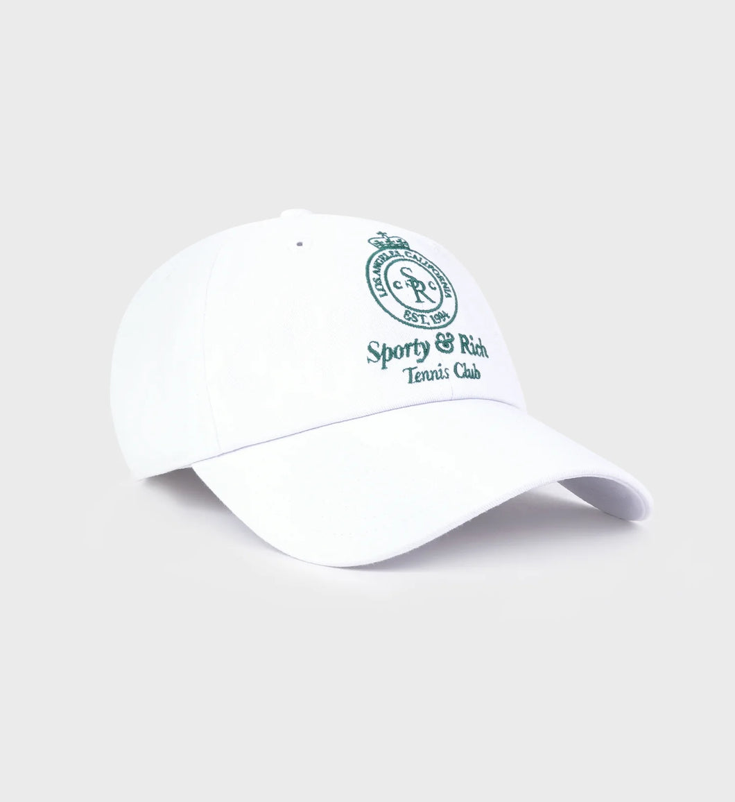 Crown Tennis Hat  - White