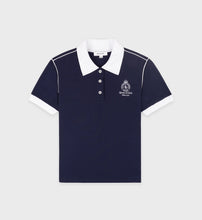 Load image into Gallery viewer, Crown 70S Pique Polo  - Dark Navy
