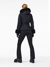 Load image into Gallery viewer, Giselle Faux Border Ski Jacket  - Black
