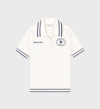 Load image into Gallery viewer, Eden Crest Polo  - White/Dark Navy
