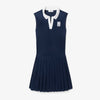 Sleeveless Polo Dresses Female - Navy Blue