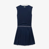 Sleeveless Polo Dresses Female - Navy Blue