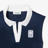 Sleeveless Polo Dresses Female - Navy Blue