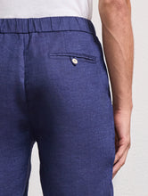 Load image into Gallery viewer, Felipe Linen Shorts  - Melange Navy Blue
