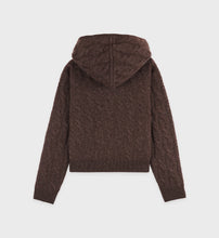 Load image into Gallery viewer, Faubourg Zip Hoodie  - Chocolate Cream
