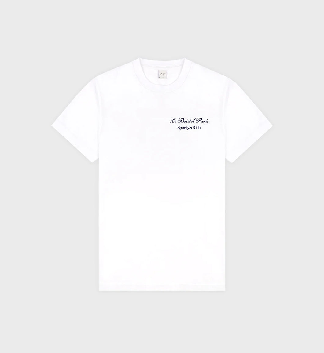 Faubourg T Shirt  - White Navy