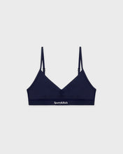 Load image into Gallery viewer, Serif Logo Mini Sports Bra - Dark Navy
