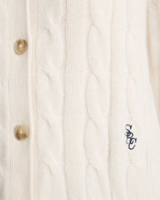 Load image into Gallery viewer, Src Cableknit Cashmere Cardigan - Ecru

