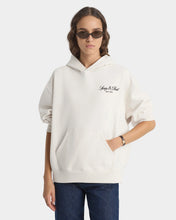 Load image into Gallery viewer, Vendome Script Embroidered Hoodie - Ecru
