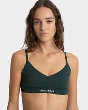Load image into Gallery viewer, Serif Logo Mini Sports Bra - Forest
