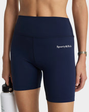 Load image into Gallery viewer, Serif Logo Biker Short - Dark Navy
