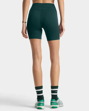 Load image into Gallery viewer, Serif Logo Biker Short - Forest
