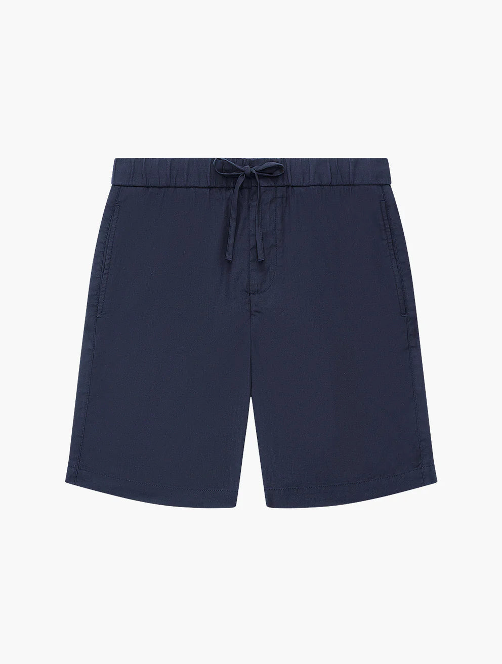 Felipe Linen Shorts  - Melange Navy Blue