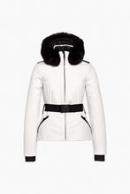 Load image into Gallery viewer, Hida Faux Border Ski Jacket White
