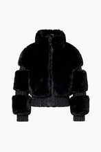 Load image into Gallery viewer, Furry Ski Jacket  - Black
