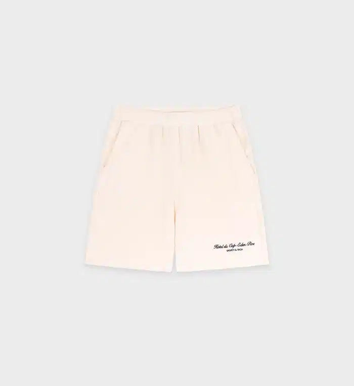 Hotel Du Cap Cursive Terry Short  - Cream
