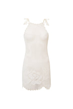 Load image into Gallery viewer, Isla Hand-crocheted Mini Dress - Ivory
