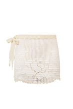 Load image into Gallery viewer, Isla Hand-crocheted Skirt - Ivory
