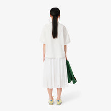 Load image into Gallery viewer, Asymmetric Pleated Midi Skirt  - White

