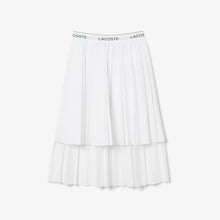 Load image into Gallery viewer, Asymmetric Pleated Midi Skirt  - White
