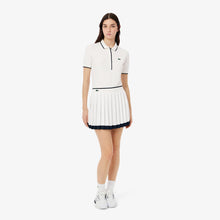 Load image into Gallery viewer, Tennis Heritage Stretch Skirt  - White / Navy Blue

