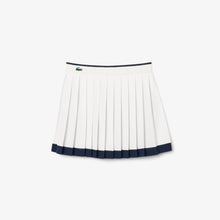 Load image into Gallery viewer, Tennis Heritage Stretch Skirt  - White / Navy Blue
