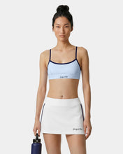 Load image into Gallery viewer, Signature Logo Athletic Bra - Ciel/Dark Navy
