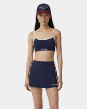 Load image into Gallery viewer, Signature Logo Athletic Bra - Dark Navy/White
