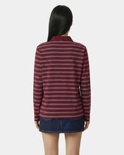 Load image into Gallery viewer, Signature Logo Easy Polo - Bordeaux/White
