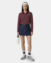 Load image into Gallery viewer, Signature Logo Easy Polo - Bordeaux/White
