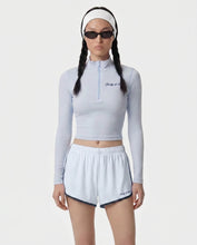 Load image into Gallery viewer, Signature Logo Sports Quarter Zip - Ciel

